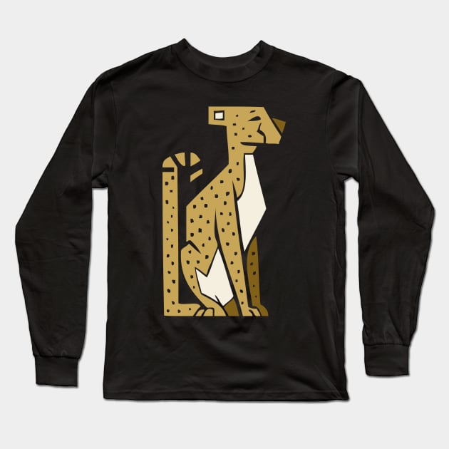 Simple Cheetah Long Sleeve T-Shirt by CliffeArts